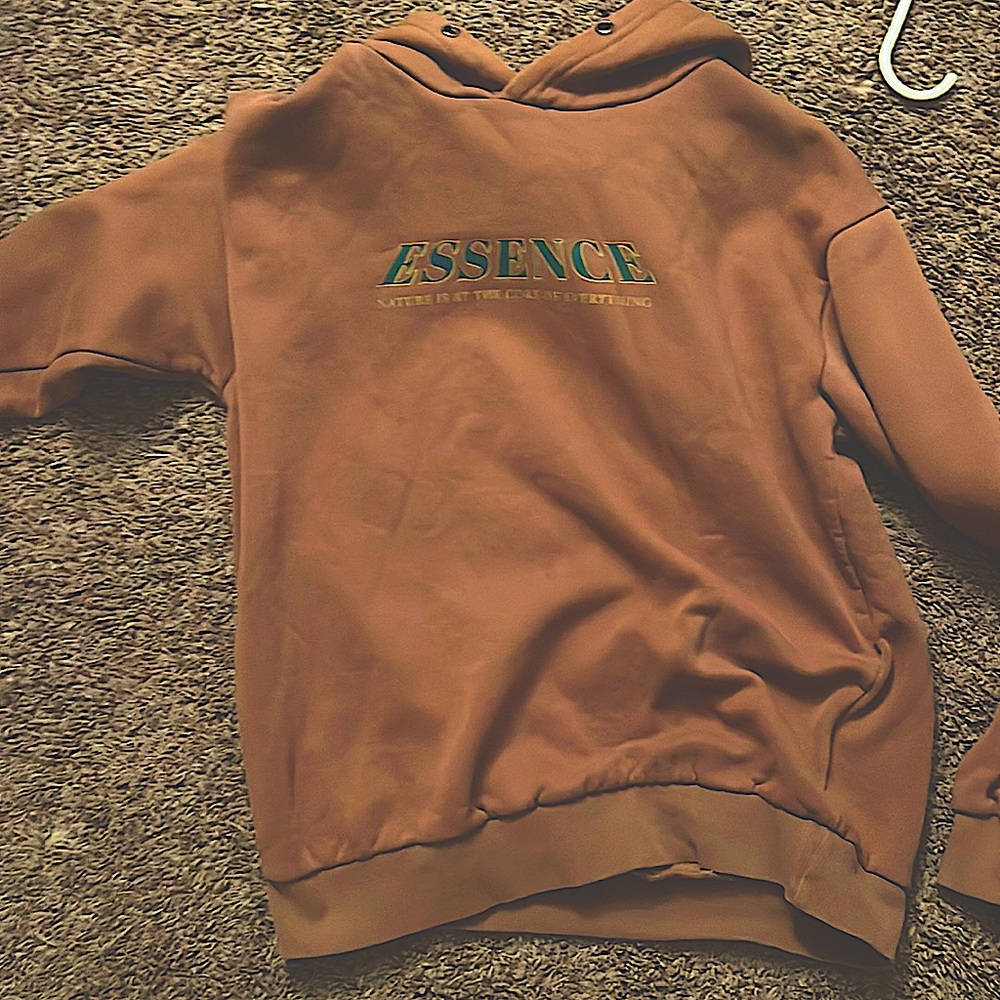 (used essence hoodie)*it has a bleach stain in the hood but not to noticeable*